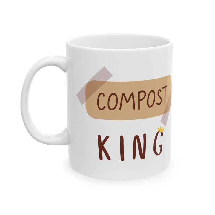 Compost Mug, Gardener Gift, Eco-Friendly Coffee Cup, Tea Lover Present, Sustainable Kitchen Decor, Composting Enthusiast 11oz